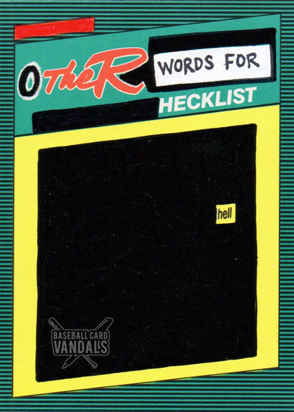Other Words For Heck List ... Hell
