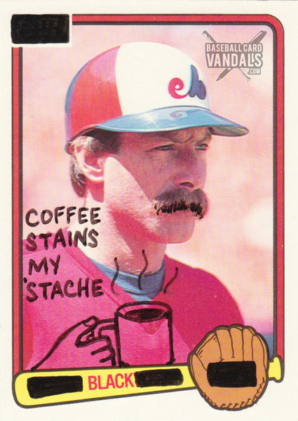 Coffee Stains My 'Stache Black