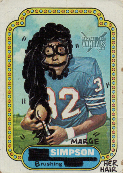 Marge Simpson Brushing Her Hair