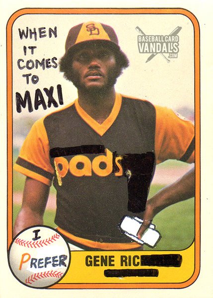 When It Comes To Maxi Pads, I Prefer Generic