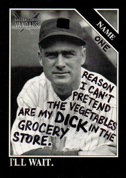 Name One Reason I Can't Pretend The Vegetables Are My Dick In The Grocery Store. I'll Wait.