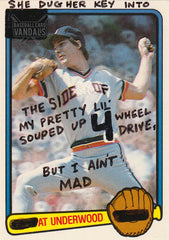 She Dug Her Key Into The Side Of My Pretty Lil' Souped Up 4 Wheel Drive, But I Ain't Mad At Underwood