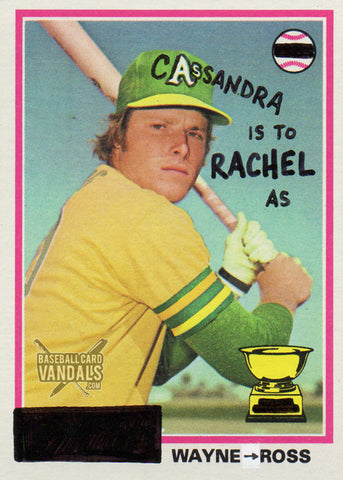 Cassandra Is To Rachel As Wayne > Ross