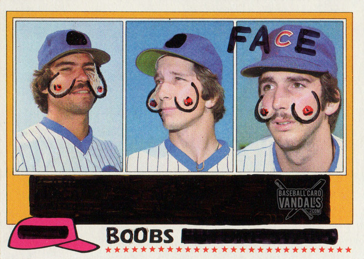 Face Boobs – Baseball Card Vandals