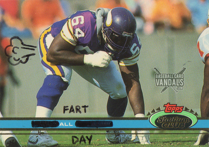 fart football helmet Fart All Day – Baseball Card Vandals