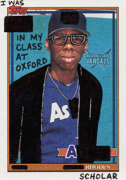 I was Topps In My Class At Oxford As A Rhodes Scholar
