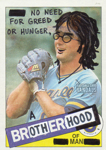 No Need For Greed Or Hunger, A Brotherhood Of Man