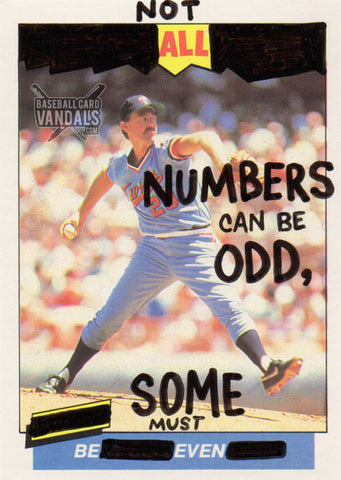 Not All Numbers Can Be Odd, Some Must Be Even