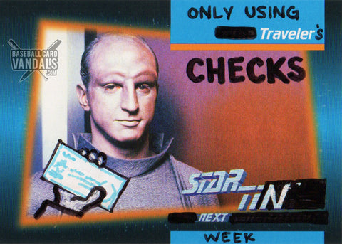 Only Using Traveler's Checks Startin' Next Week