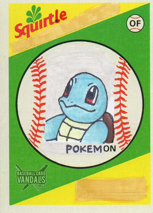 Squirtle Of Pokemon Baseball Card Vandals Squirtle Of Pokemon Baseball Card Vandals