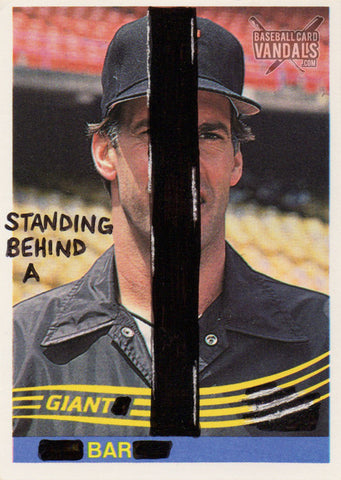 Standing Behind A Giant Bar