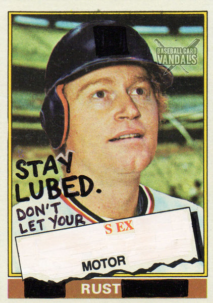 Stay Lubed. Don't Let Your Sex Motor Rust.